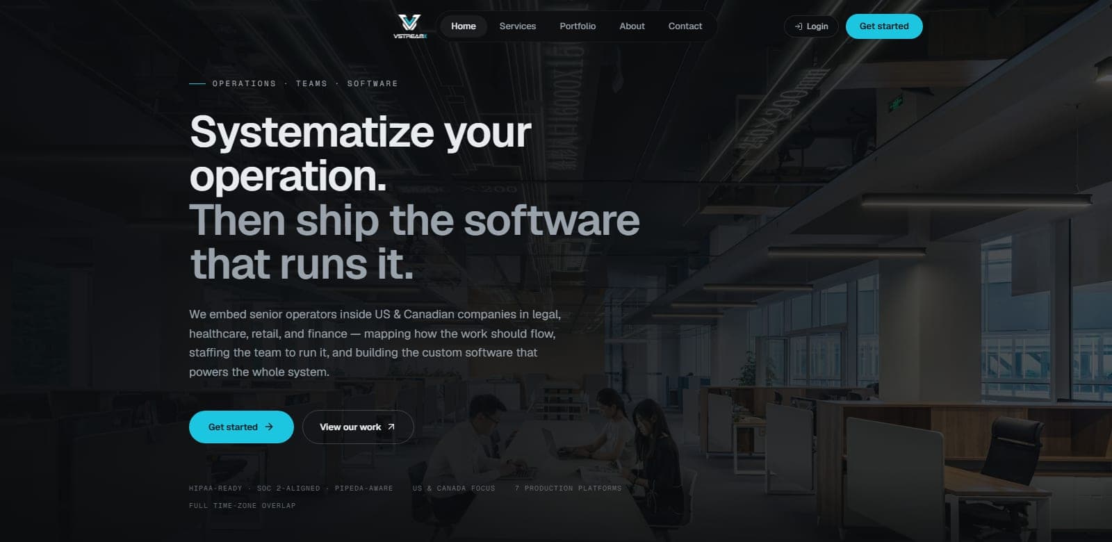VstreamX Platform interface